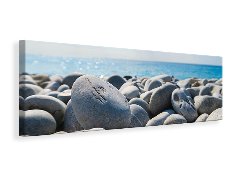 panoramic-canvas-print-beach-stones