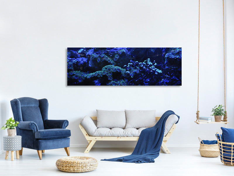 panoramic-canvas-print-coral-reef-in-blue