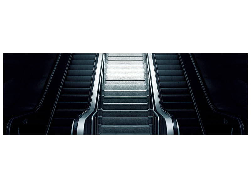 panoramic-canvas-print-escalator-in-the-dark