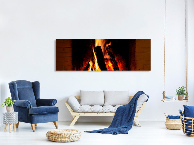panoramic-canvas-print-fire-in-the-chimney