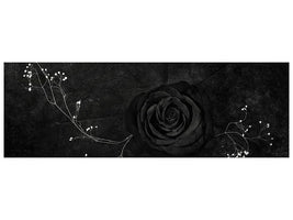 panoramic-canvas-print-rose-noire