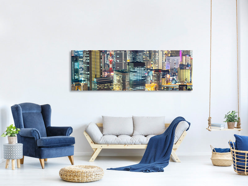 panoramic-canvas-print-skyline-osaka-in-sea-of-lights