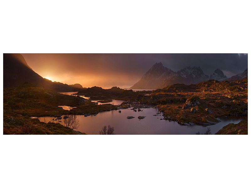 panoramic-canvas-print-sunrise-over-lofoten